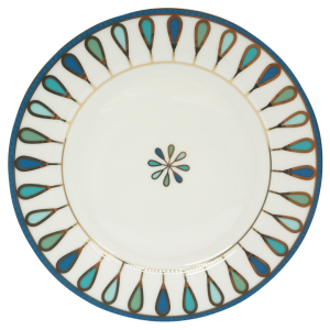 PEACOCK TURQUOISE 21cm Round Plate